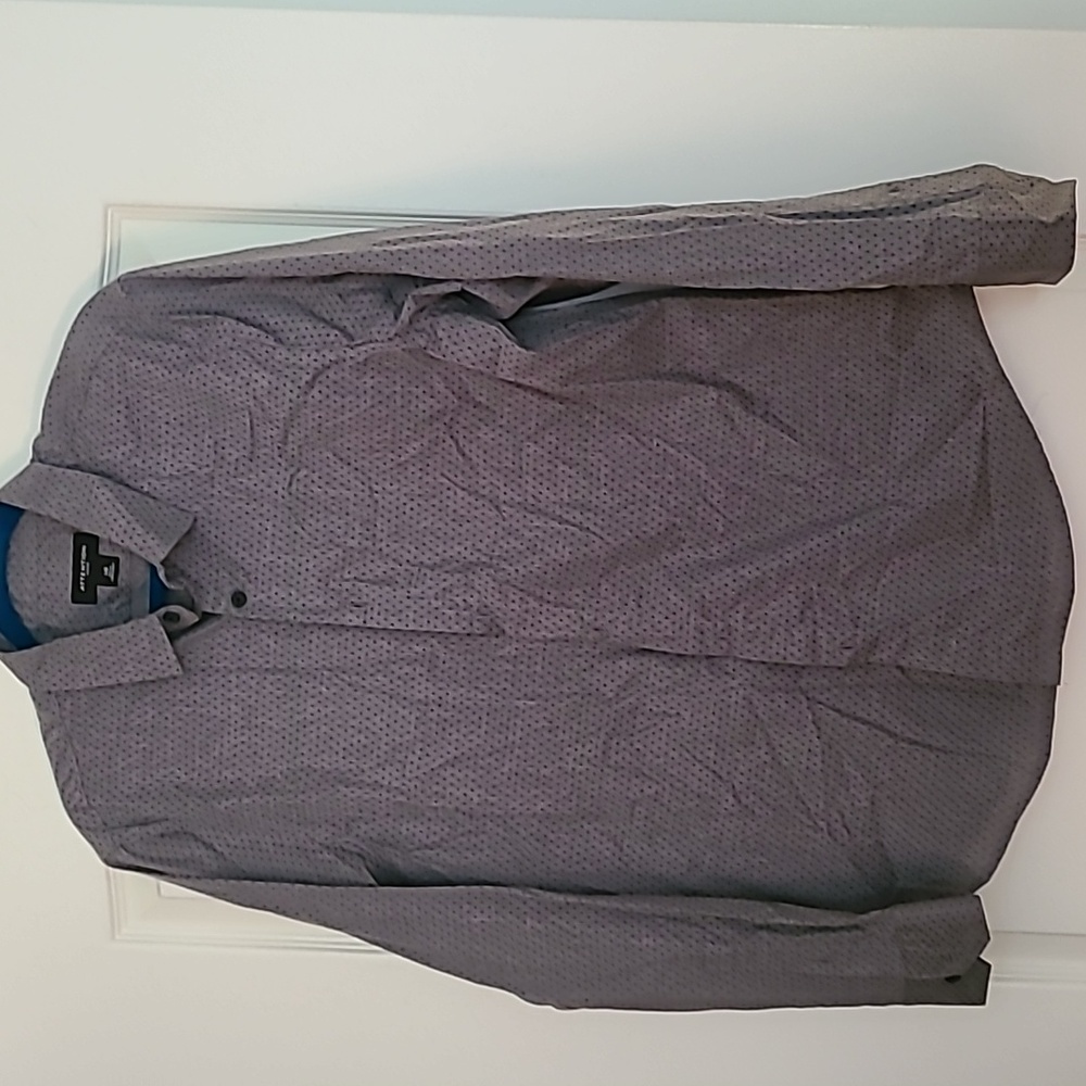 Mens gray button down